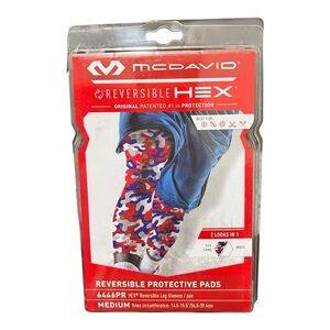 McDavid Basketball Reversible Knee Sleeves with HEX Padding. Leg Compression 1pk